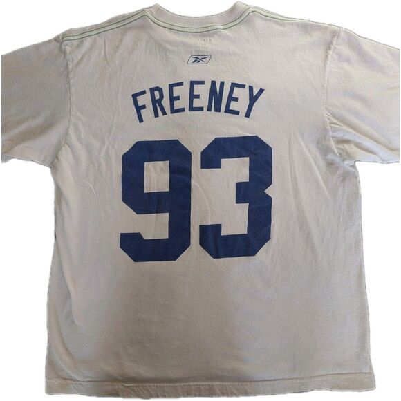 Indianapolis COLTS Dwight FREENEY Shirt Mens Large White NFL Football Reebok Lg - Picture 1 of 10